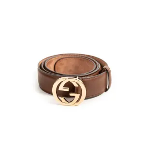 Gucci GG Interlocking Leather Belt