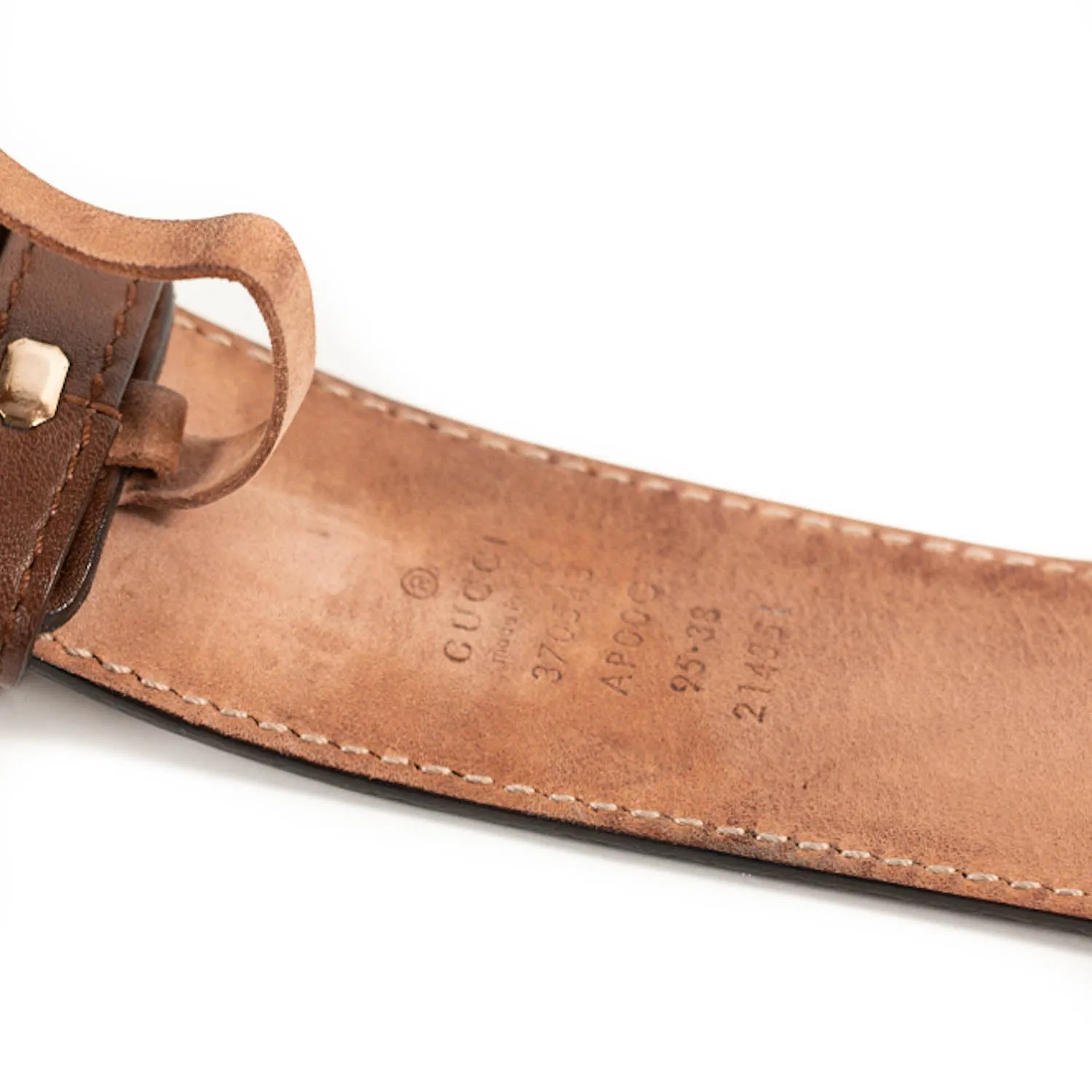 Gucci GG Interlocking Leather Belt