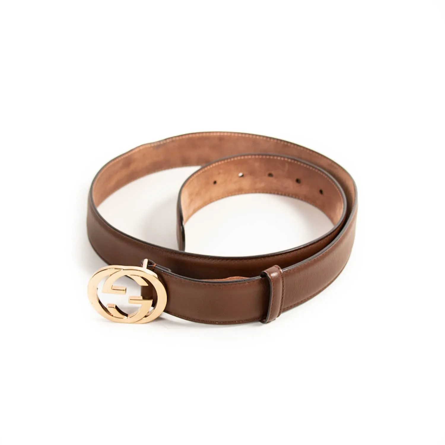 Gucci GG Interlocking Leather Belt