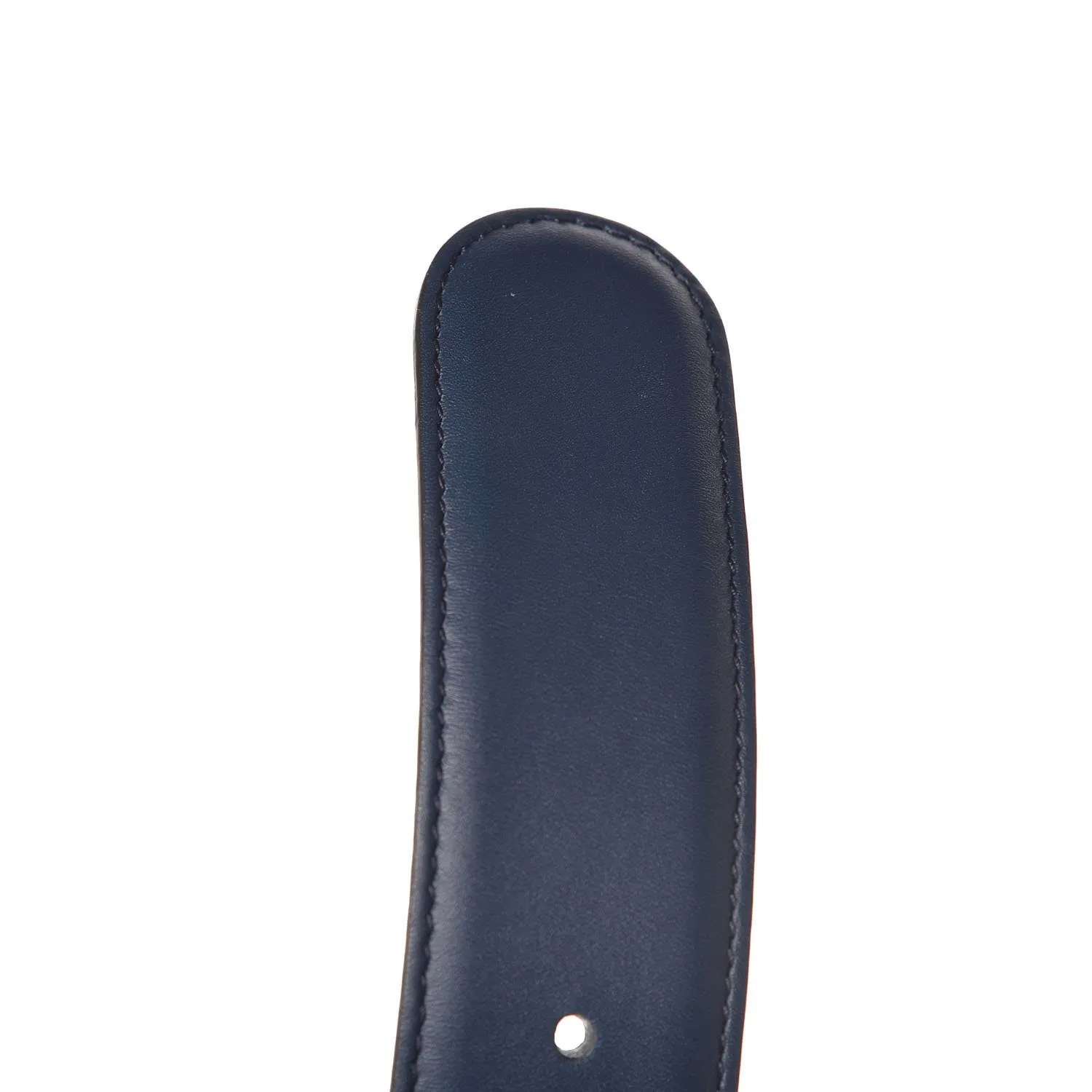 Gucci Interlocking GG Calfskin Belt in Cobalt Blue