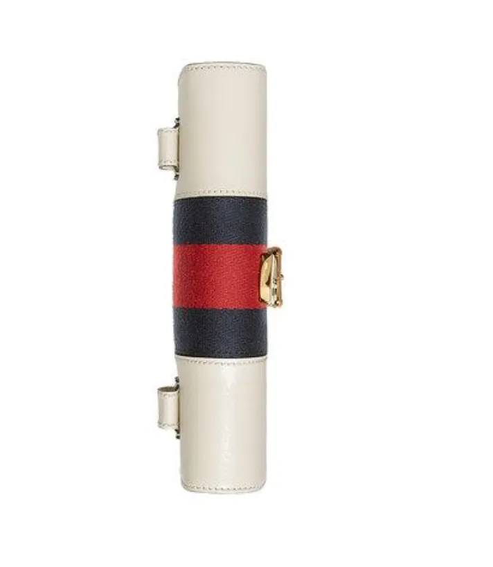 Gucci Sylvie Leather Belt Bag in White