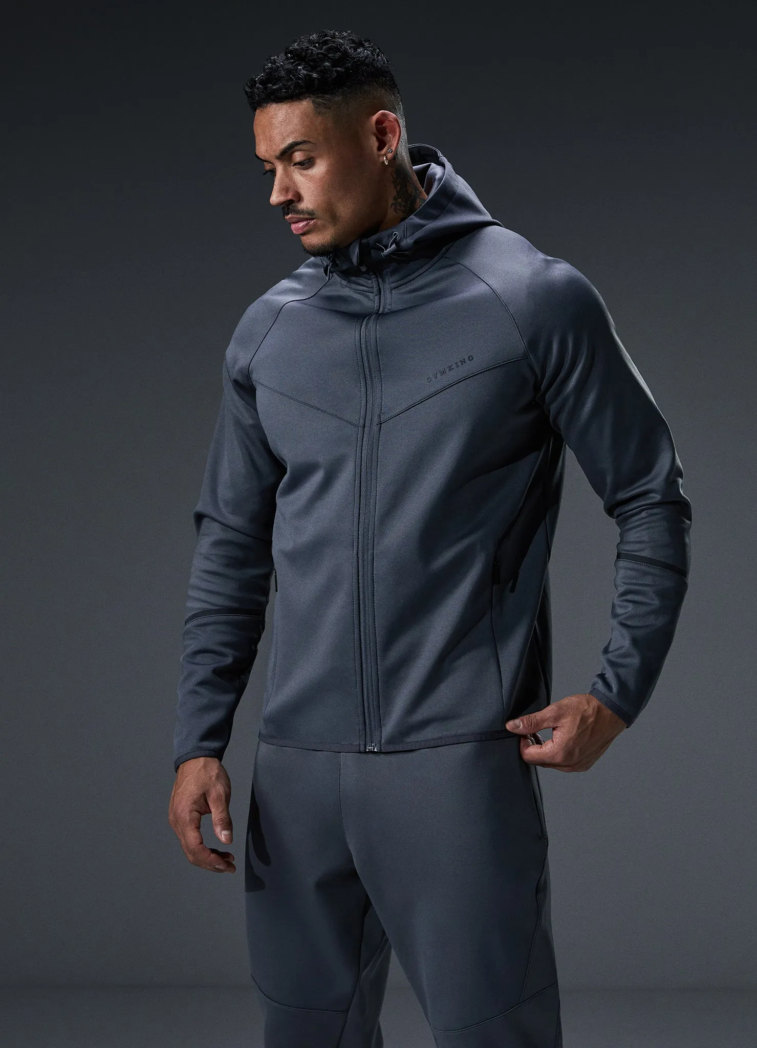 Gym King Alpha Poly Tracksuit - Graphite