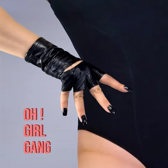 Half Fingers GENUINE LEATHER short gloves