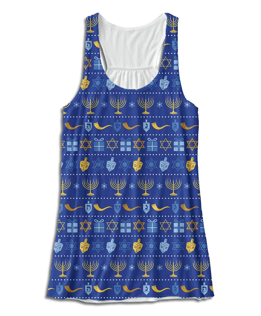 Hanukkah Racerback Tank Top