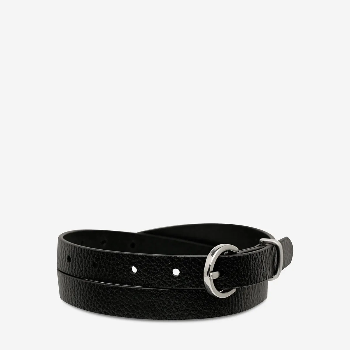 Happens All The Time Belt - Black/Silver