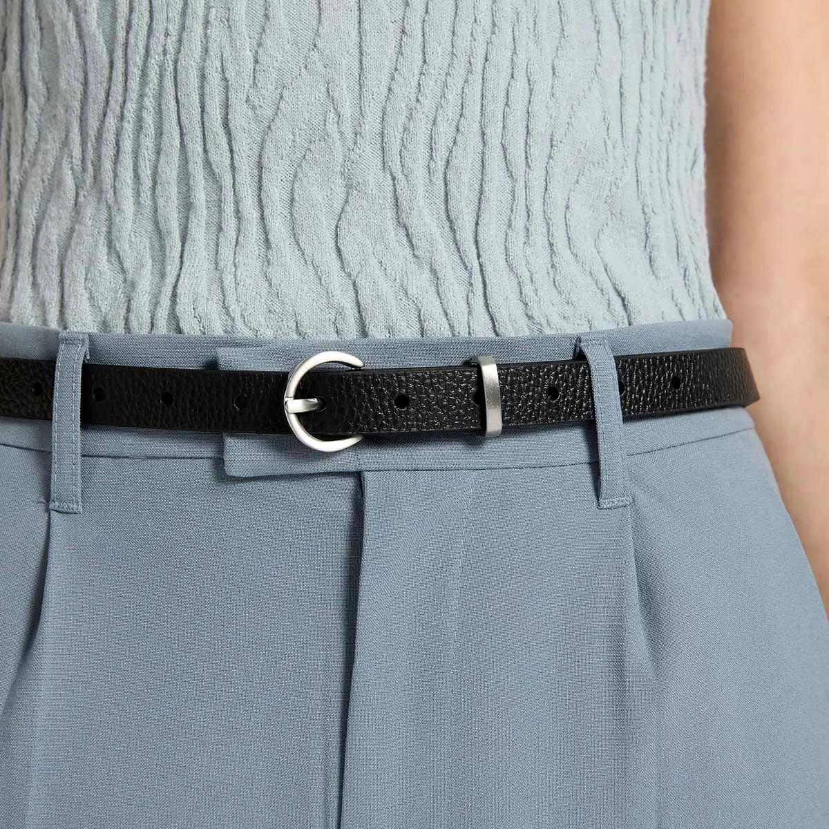 Happens All The Time Belt - Black/Silver