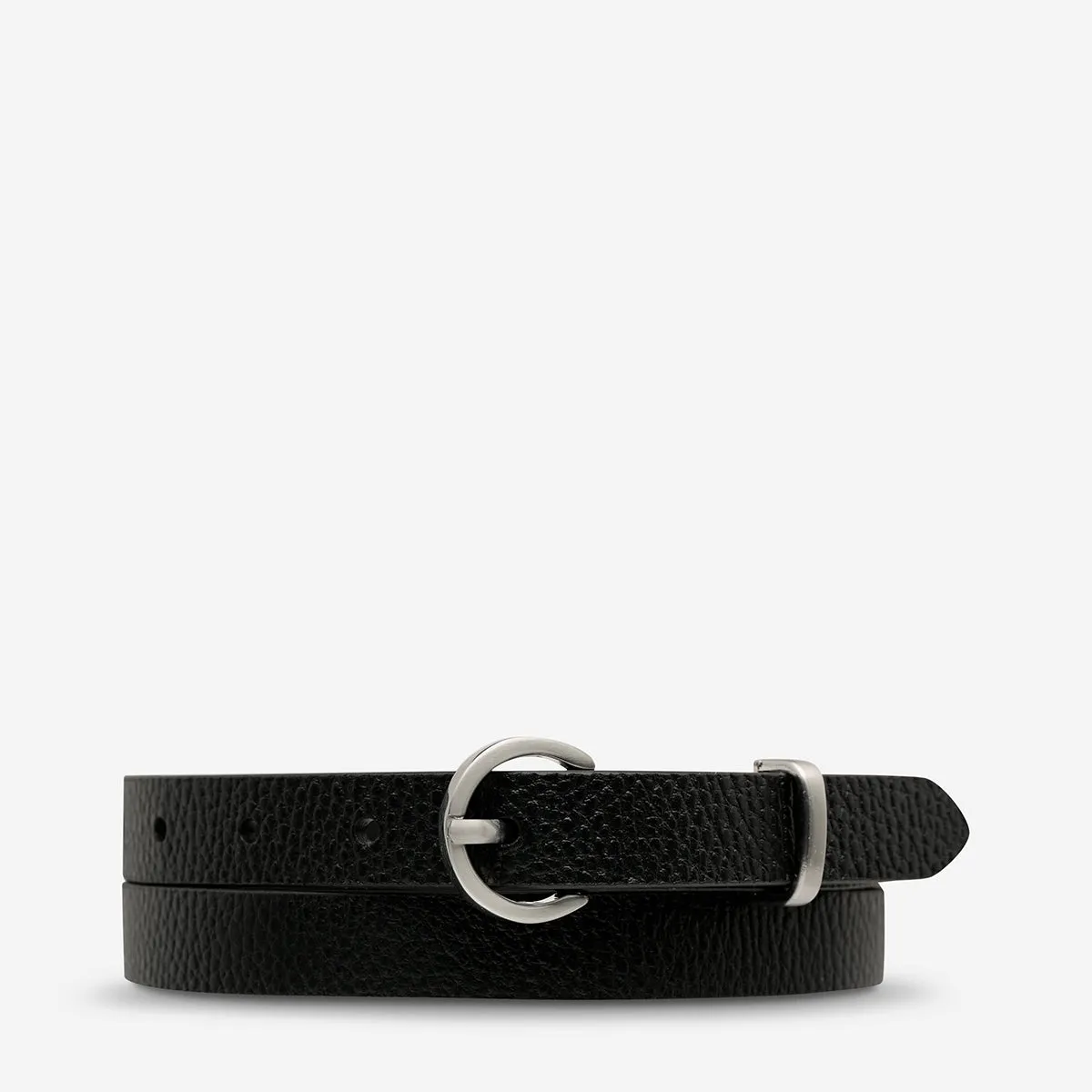 Happens All The Time Belt - Black/Silver