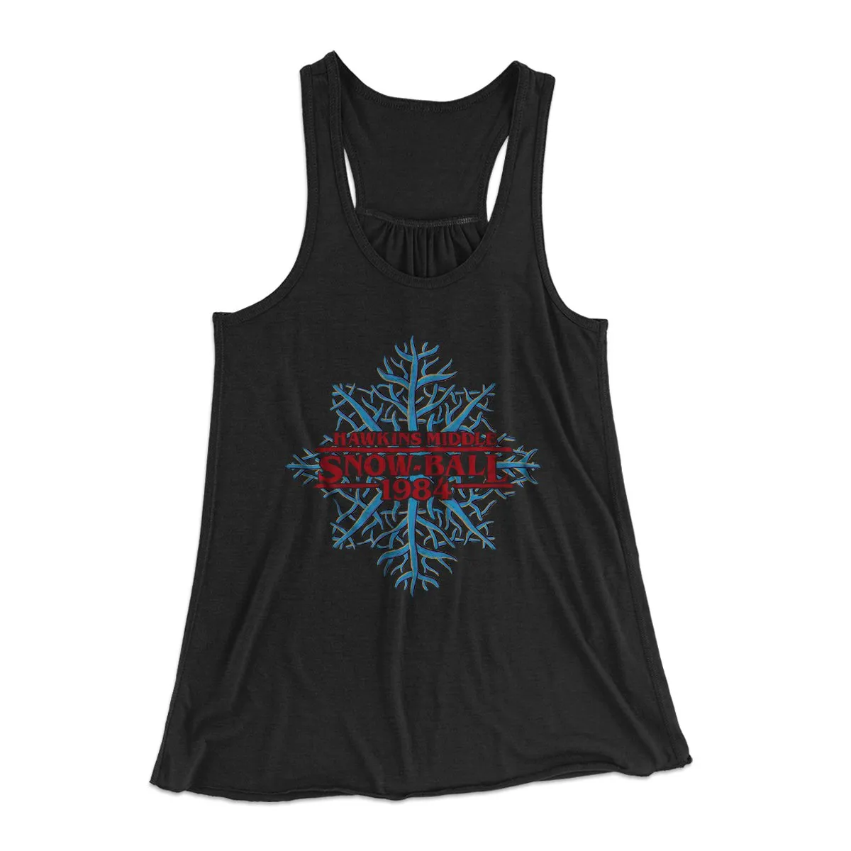 Hawkins Middle Snow Ball Women's Flowey Tank Top