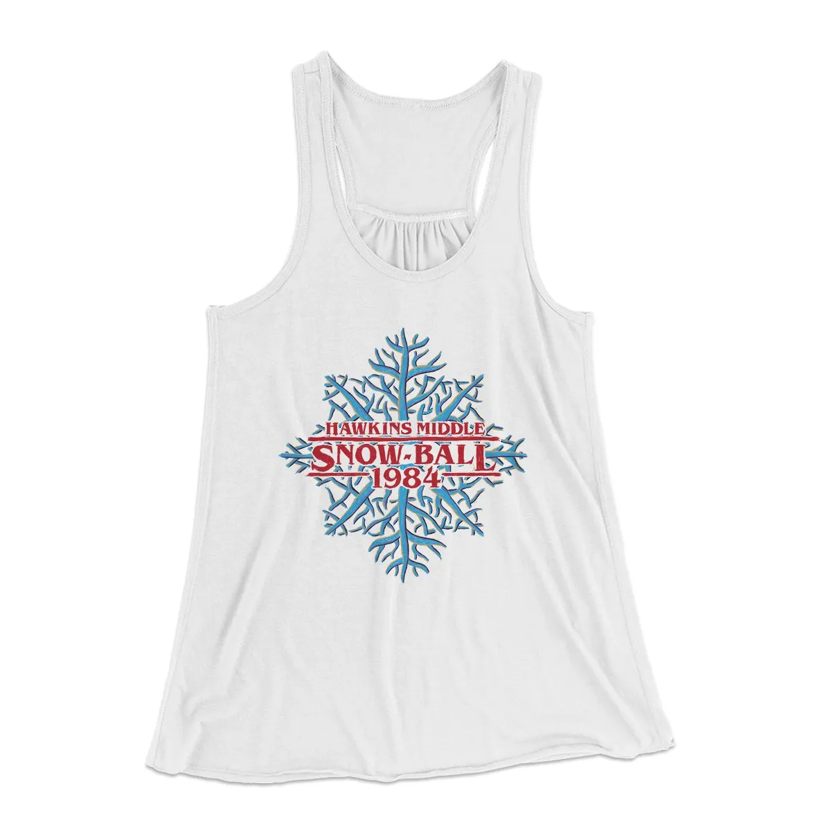 Hawkins Middle Snow Ball Women's Flowey Tank Top