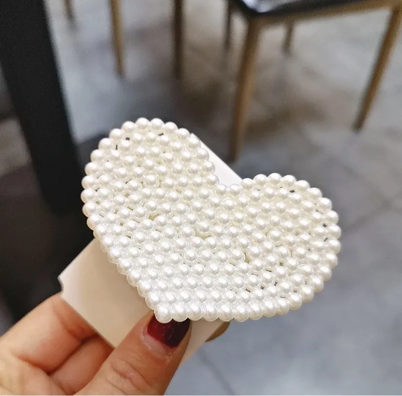 Heart Pearl Hair Clutcher