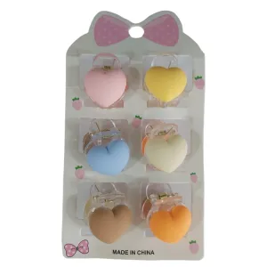 Hearts Small Hair Claw Set 2 S-0