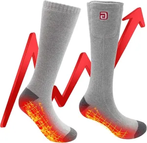 Heated Socks for Men Women Rechargeable Electric Battery Operated Heated Socks Foot Warmers for Skiing Camping Hunting Fishing Riding