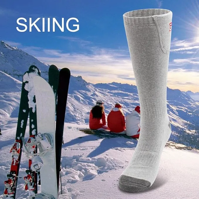 Heated Socks for Men Women Rechargeable Electric Battery Operated Heated Socks Foot Warmers for Skiing Camping Hunting Fishing Riding
