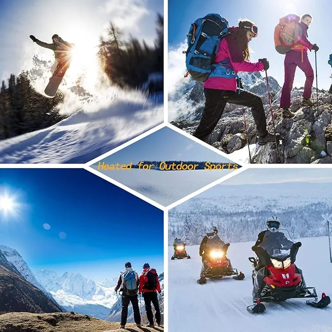 Heated Socks Rechargeable Electric Battery Heating Socks for Men Women with 3 Adjustable Heating Levels for Skiing Riding Hunting