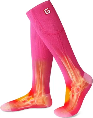 Heated Socks Women Electric Battery Socks Thermal Insulated Socks for Arthritis, Winter Thick Warm Cotton Sox Heating Foot Warmer, Unisex & USA 6-13 Size