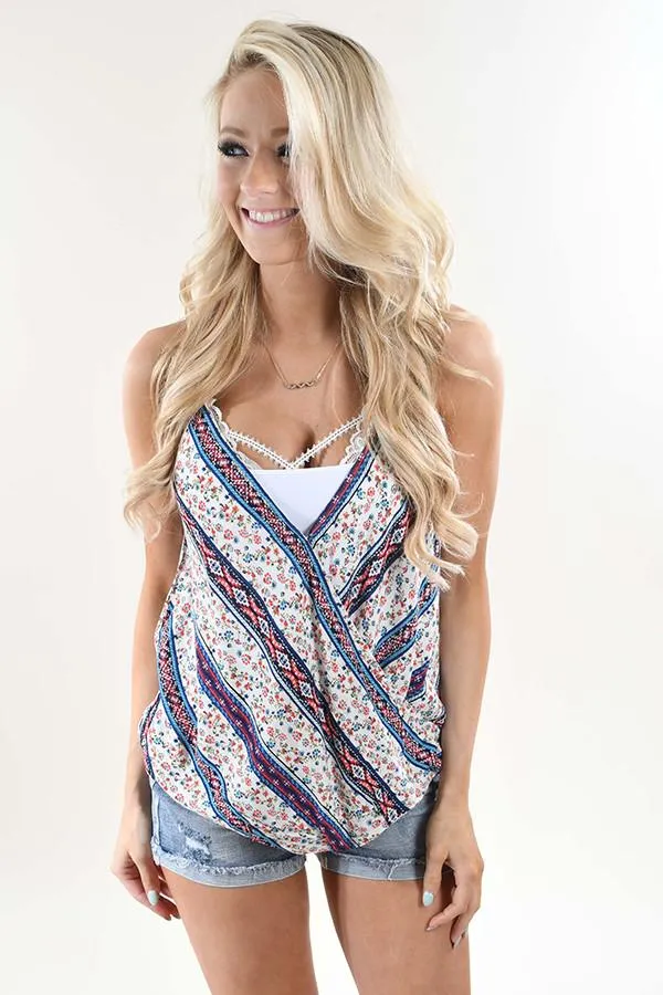Here for You Floral Tank Top