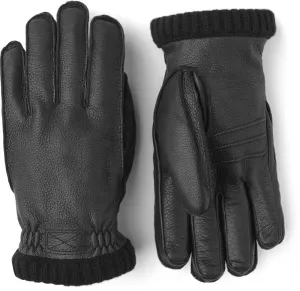 Hestra Unisex Deerskin Leather Primaloft Insulated Rib Gloves Size 8