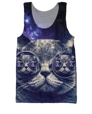 Hipster Cat Tank Top