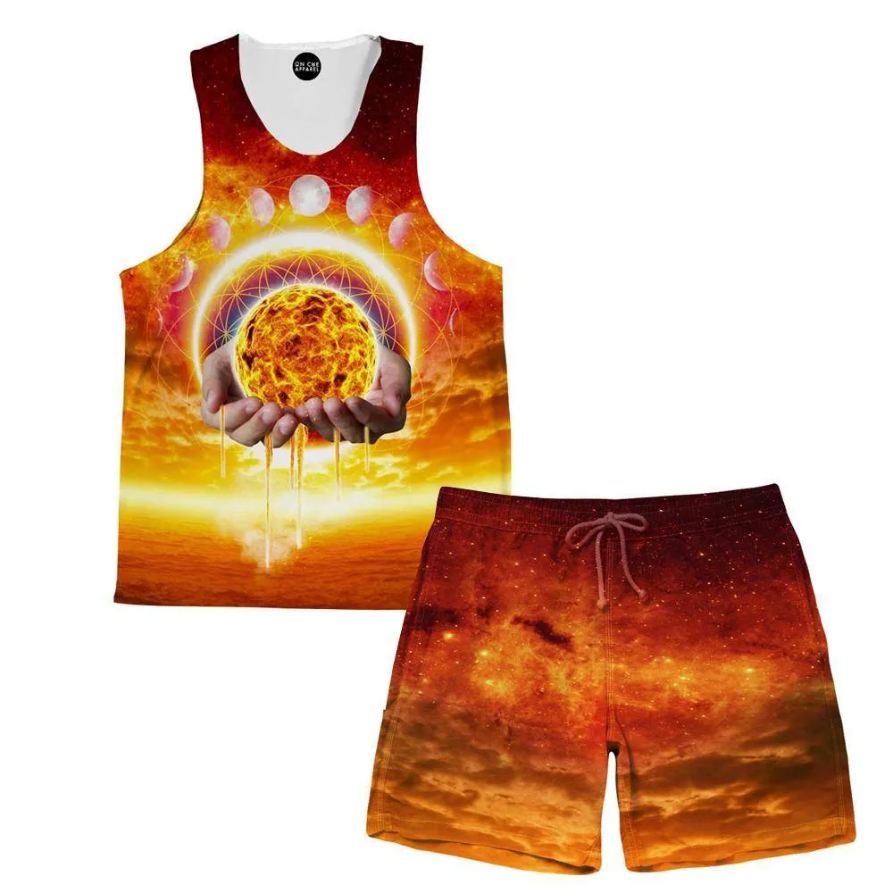 Holding The Sun Tank and Shorts Rave Outfit