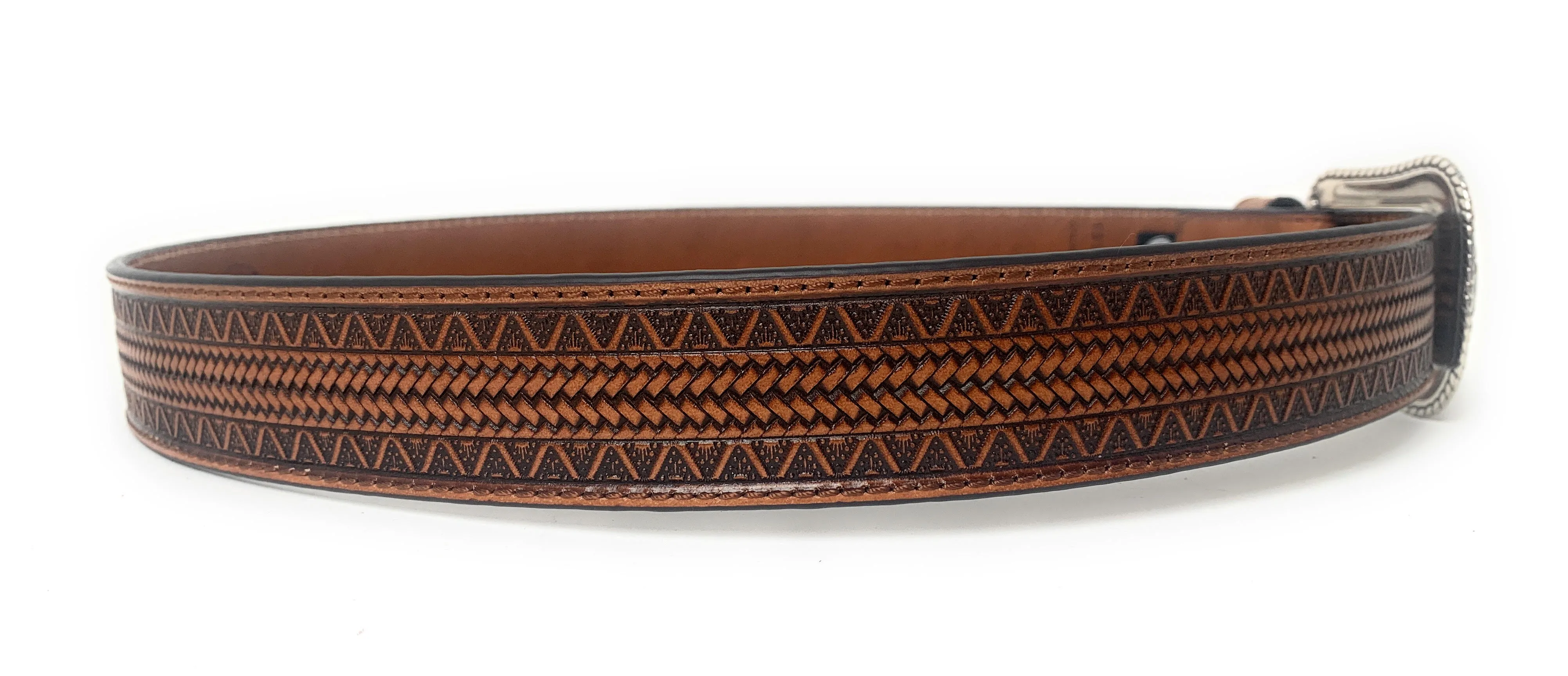 Hooey Men's Brown Geometric Vaquero Western Belt - 1914BE2