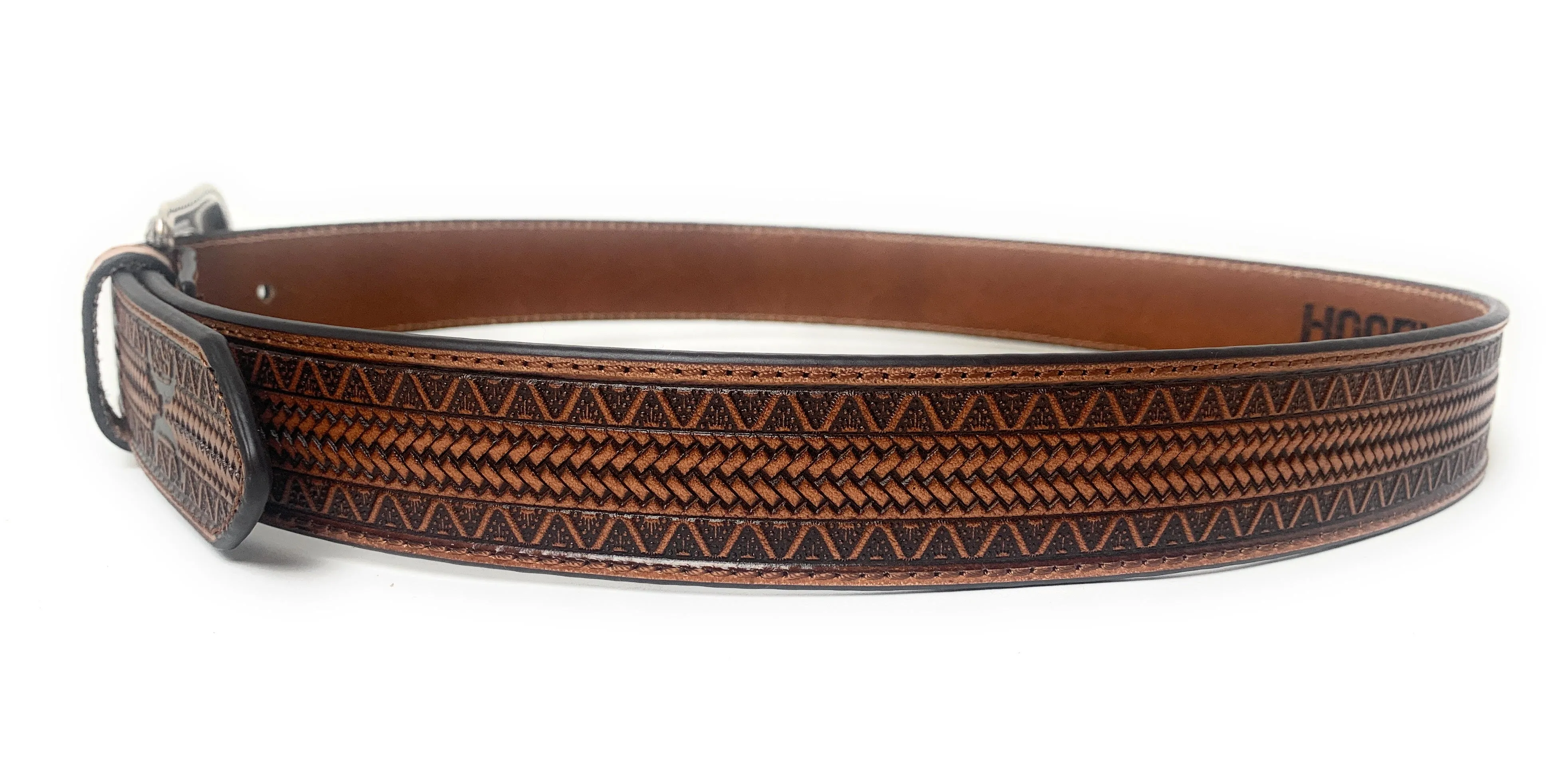 Hooey Men's Brown Geometric Vaquero Western Belt - 1914BE2