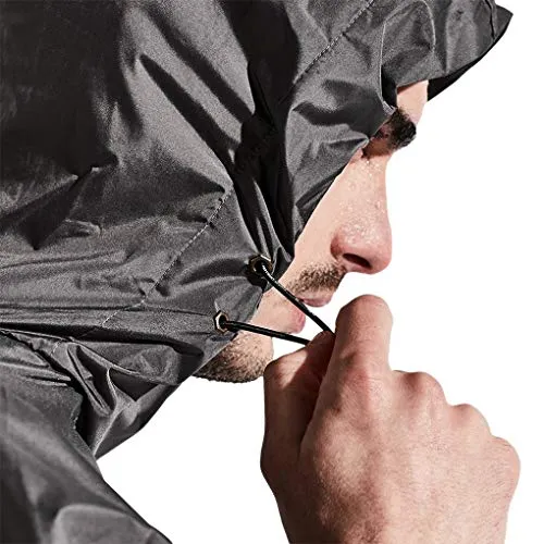 HOTSUIT Sauna Suit Men Weight Loss Jacket Pant Gym Workout Sweat Suits, Gray, XL