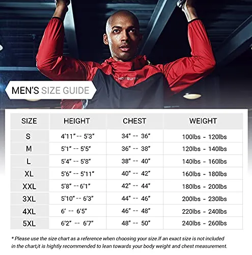 HOTSUIT Sauna Suit Men Weight Loss Jacket Pant Gym Workout Sweat Suits, Gray, XL