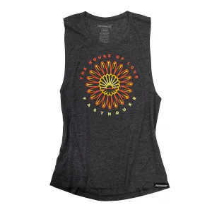 House of Love Women's Muscle Tank - Charcoal