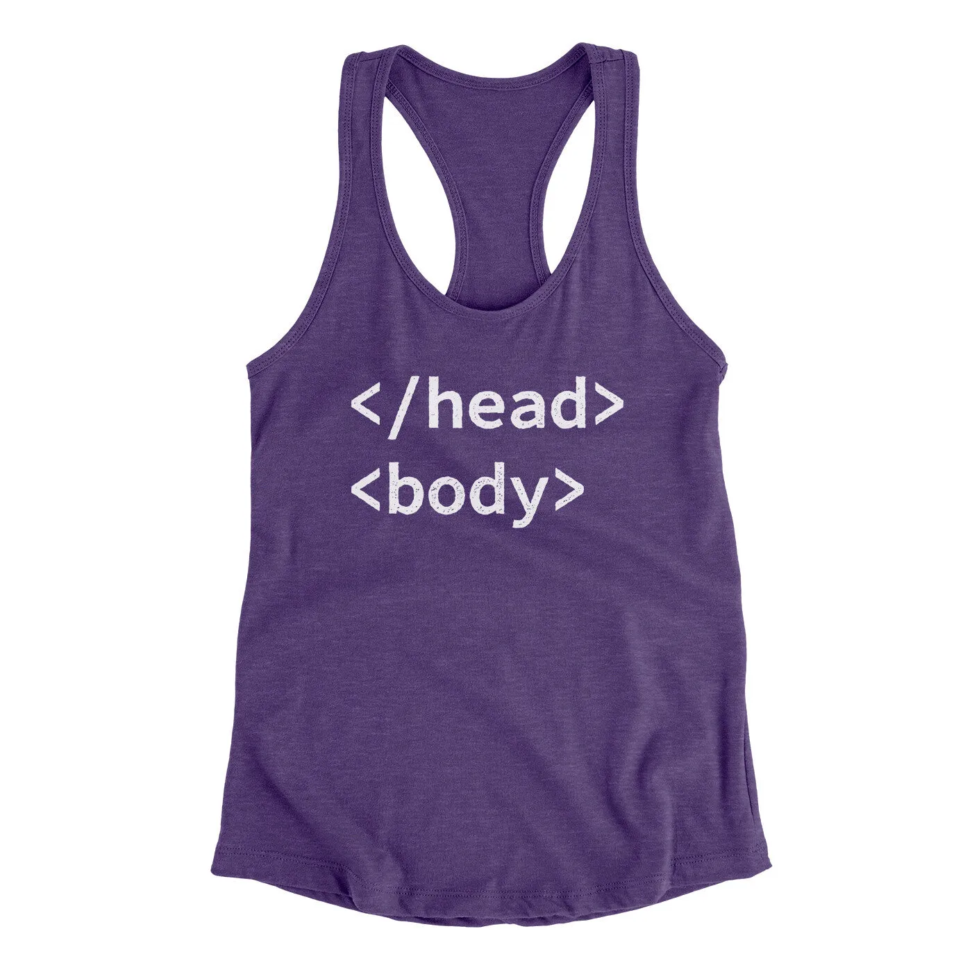 Html Head Body Funny Women's Racerback Tank