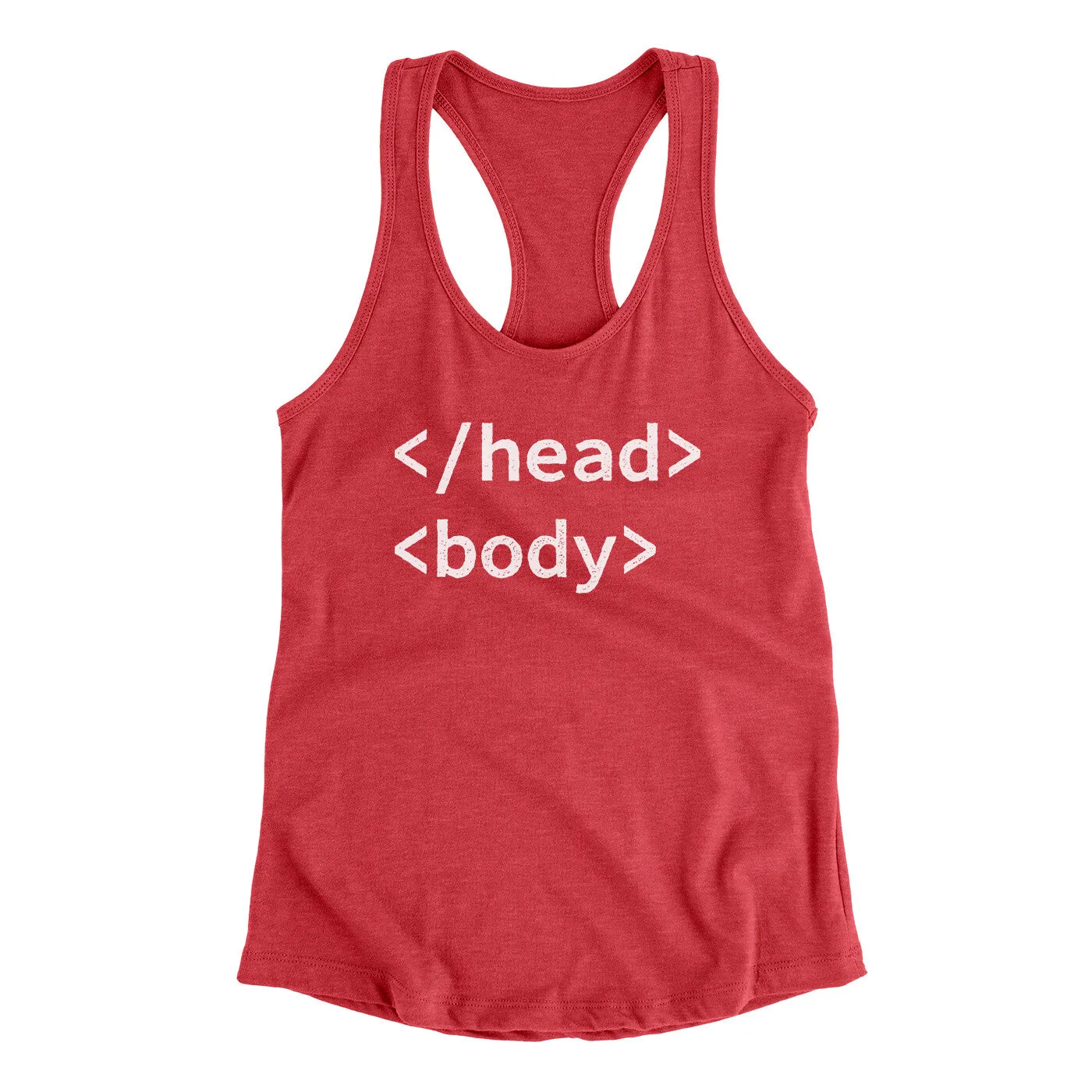 Html Head Body Funny Women's Racerback Tank