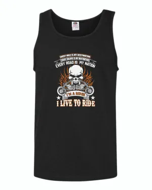 I live to ride, i'm a rider motorcycle tank top