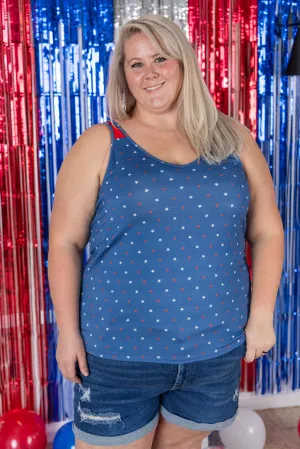 IN PRODUCTION Poppy Tank - Blue Freedom Stars