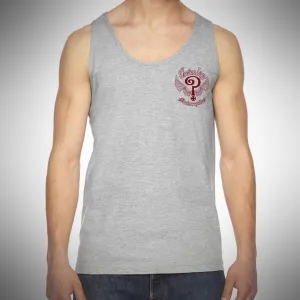 Indian Larry Heather Gray Logo Tank