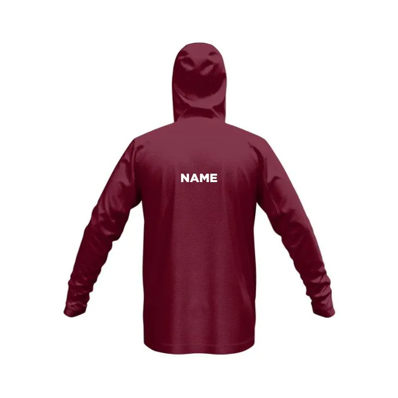 Iona SlimFit HP Tech Zip Hoodie Maroon