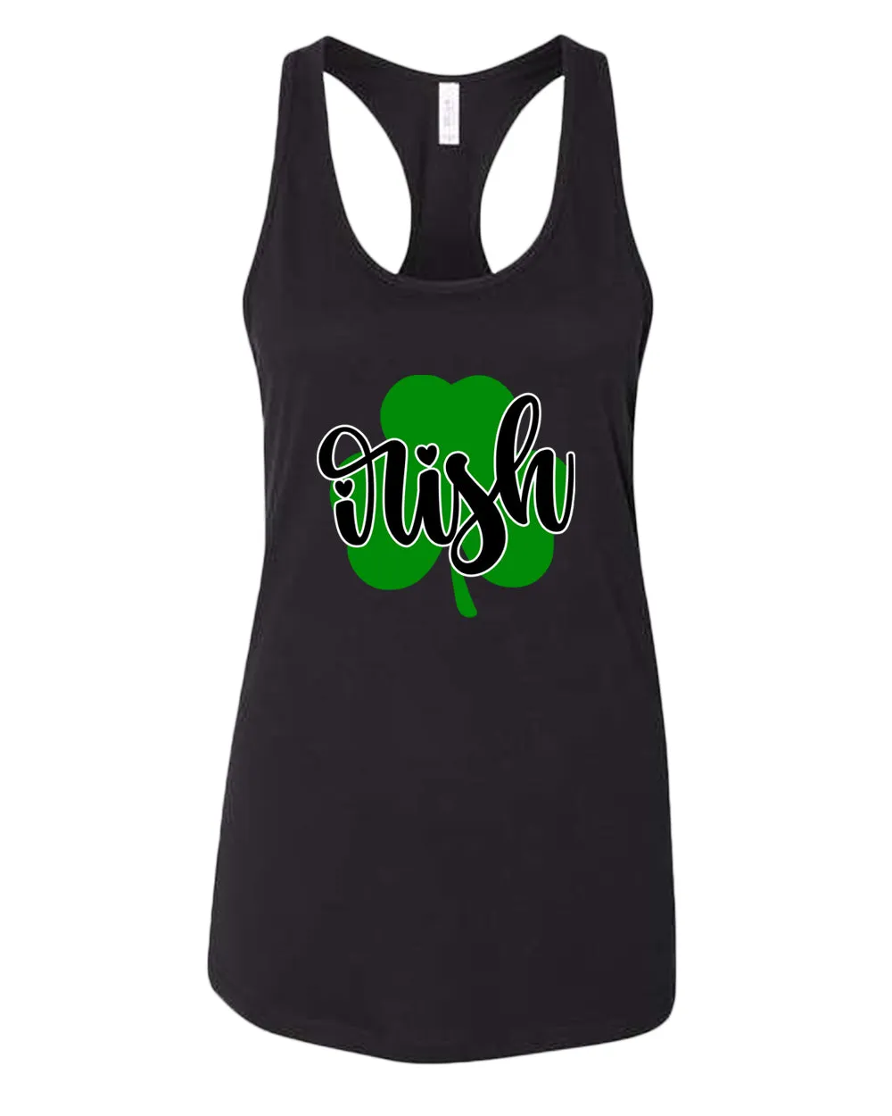 Irish clover shamrock tank top women racerback st patrick's day tank top