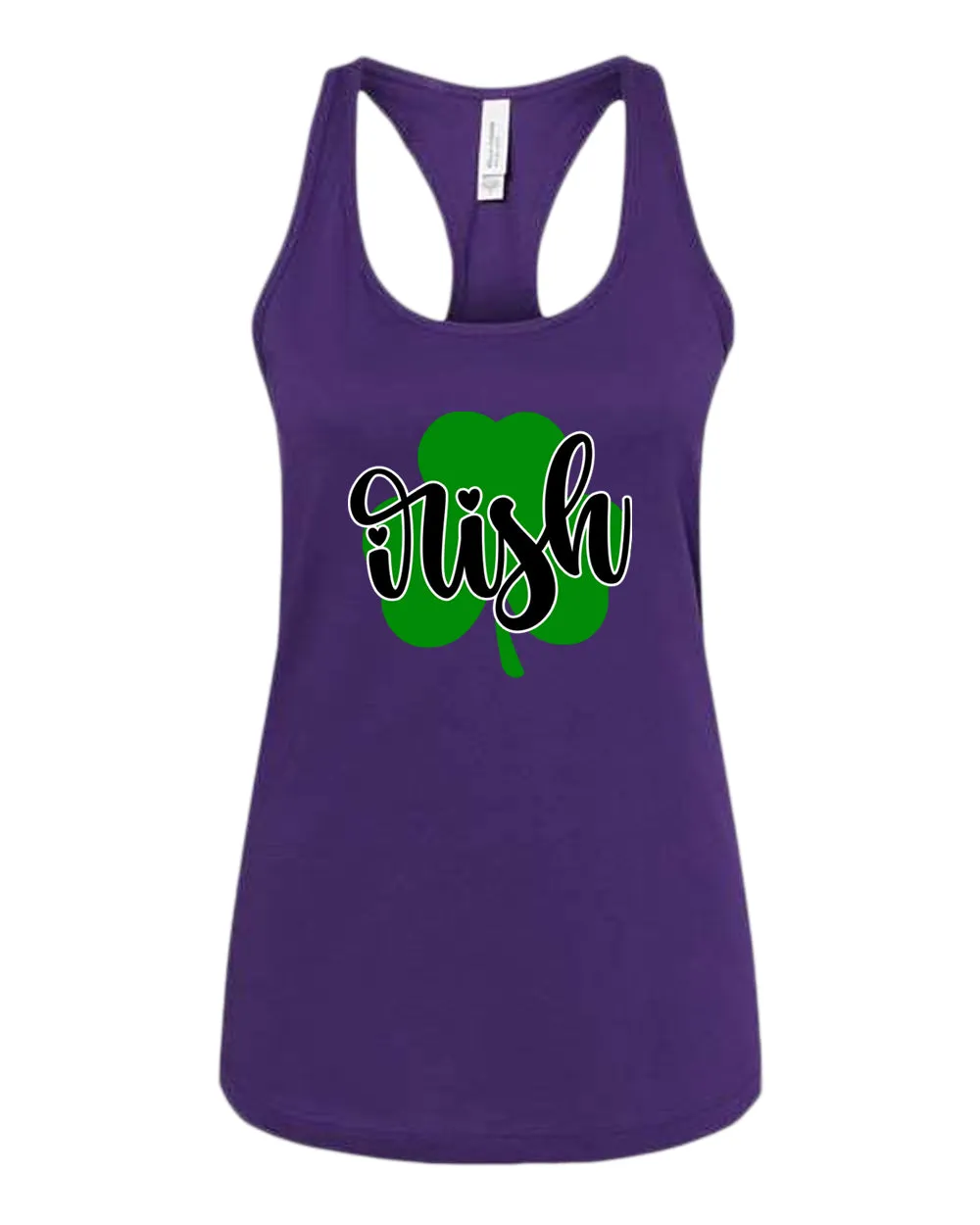 Irish clover shamrock tank top women racerback st patrick's day tank top