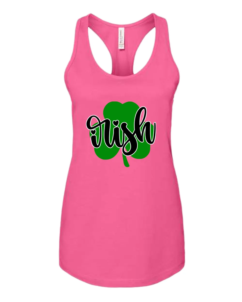 Irish clover shamrock tank top women racerback st patrick's day tank top