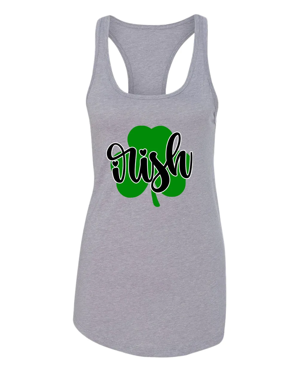 Irish clover shamrock tank top women racerback st patrick's day tank top