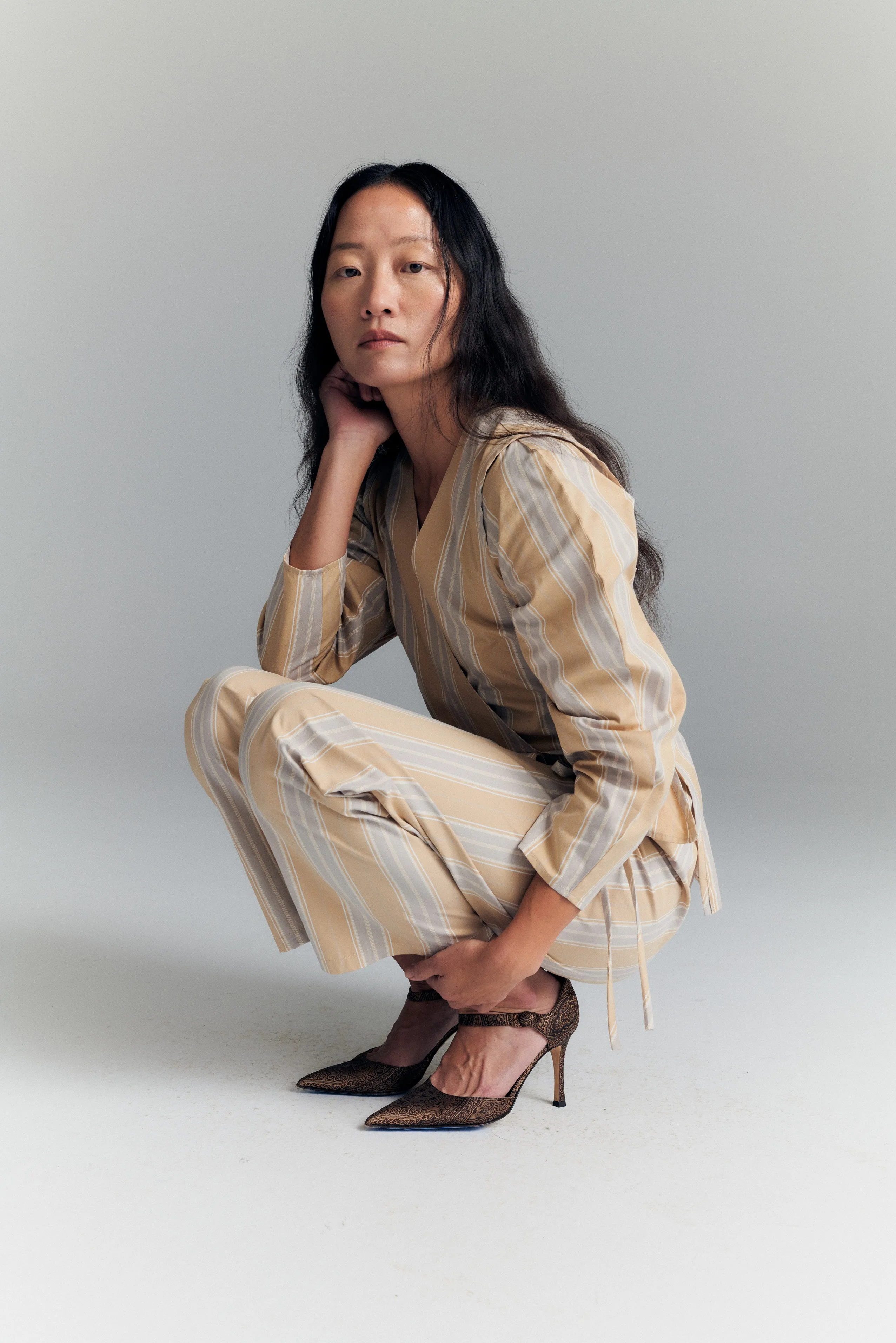 ISA TOP — BAROQUE STRIPE