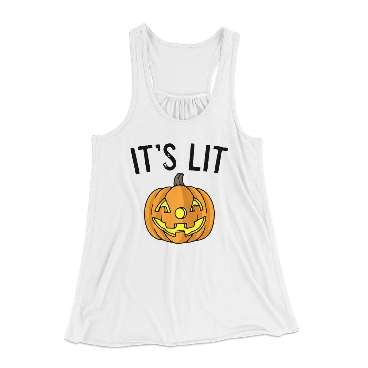 It's Lit Jack-O-Lantern Women's Flowey Tank Top