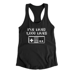 I’ve Lived 1000 Lives Women's Racerback Tank