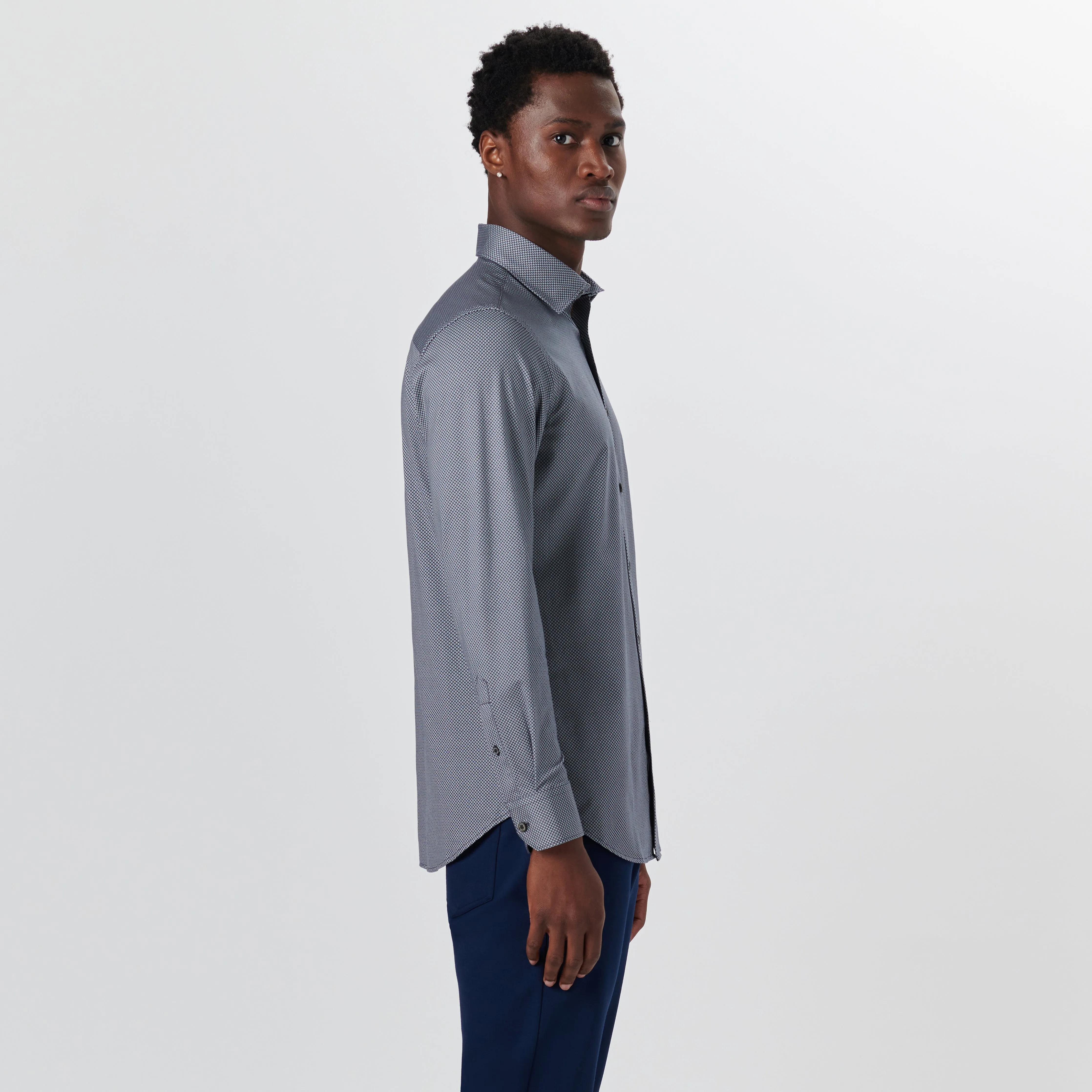 JAMES Diamond Print OoohCotton Shirt