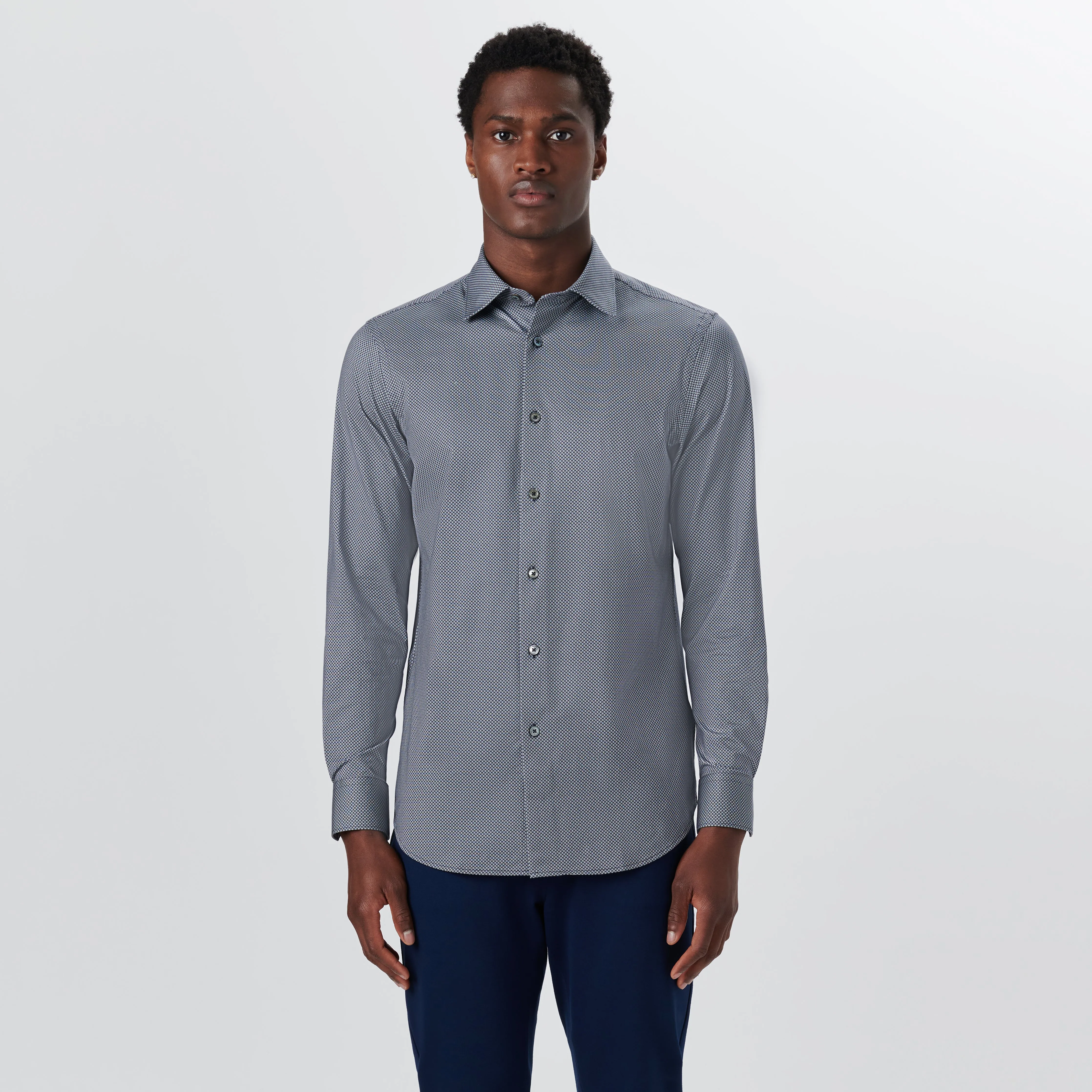 JAMES Diamond Print OoohCotton Shirt