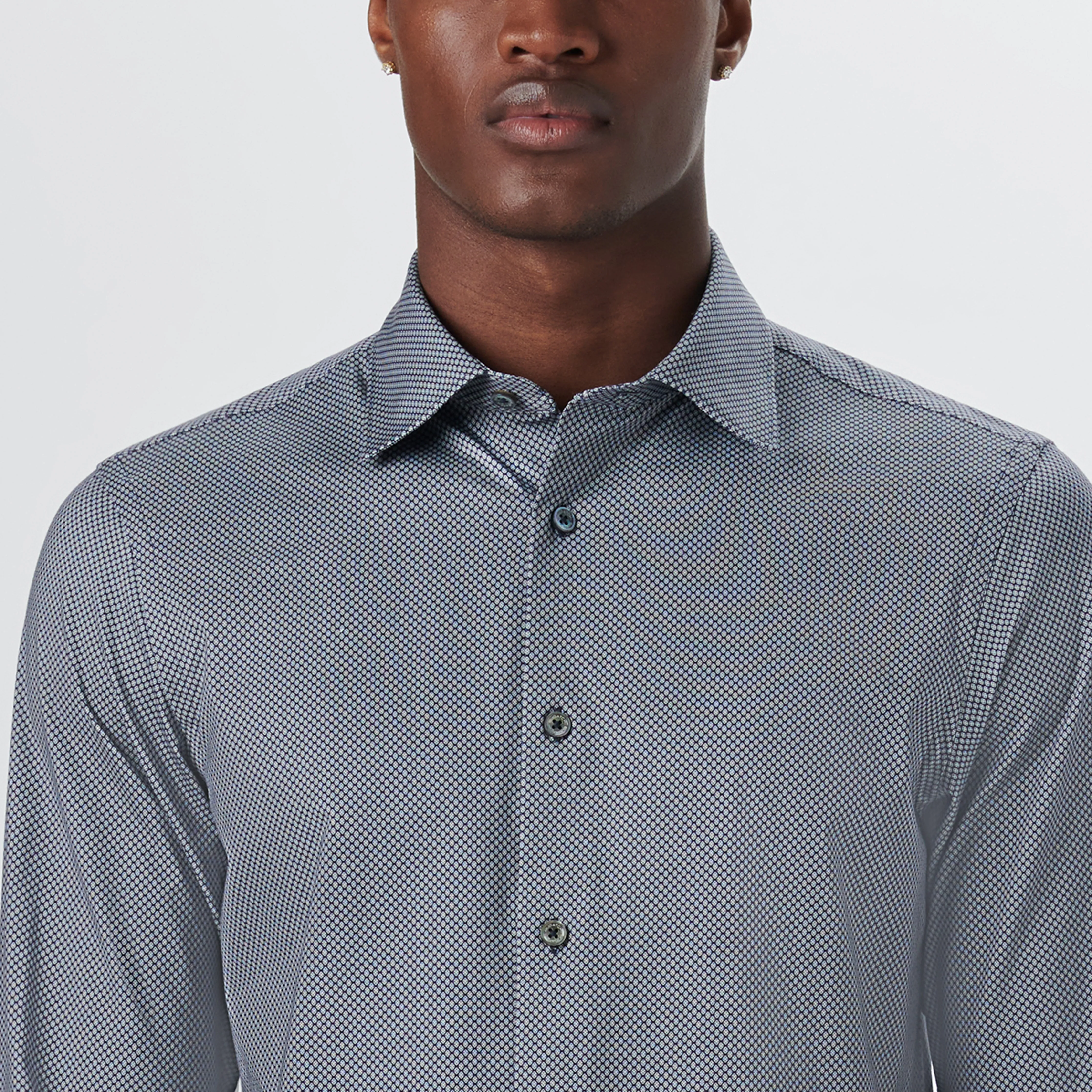 JAMES Diamond Print OoohCotton Shirt