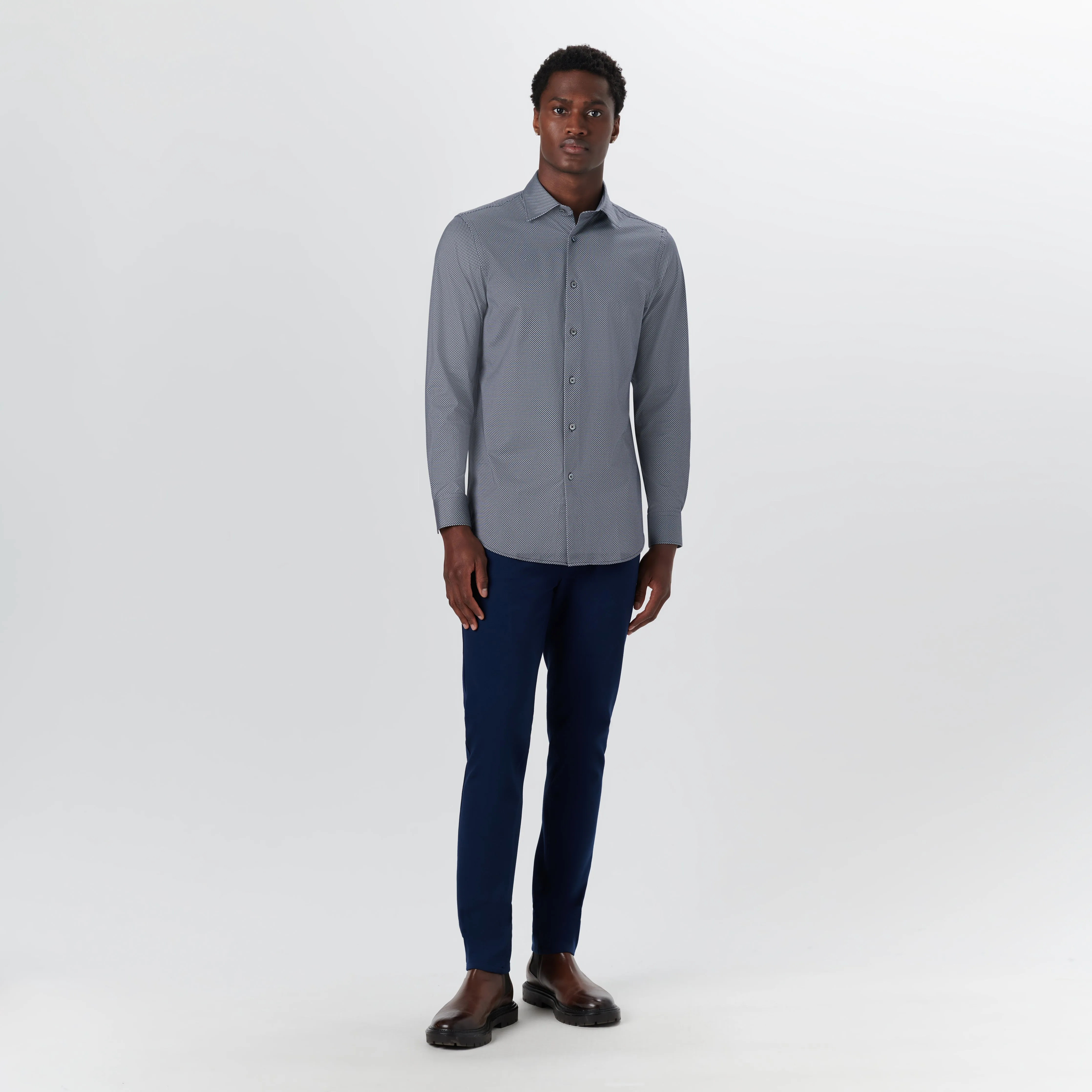 JAMES Diamond Print OoohCotton Shirt