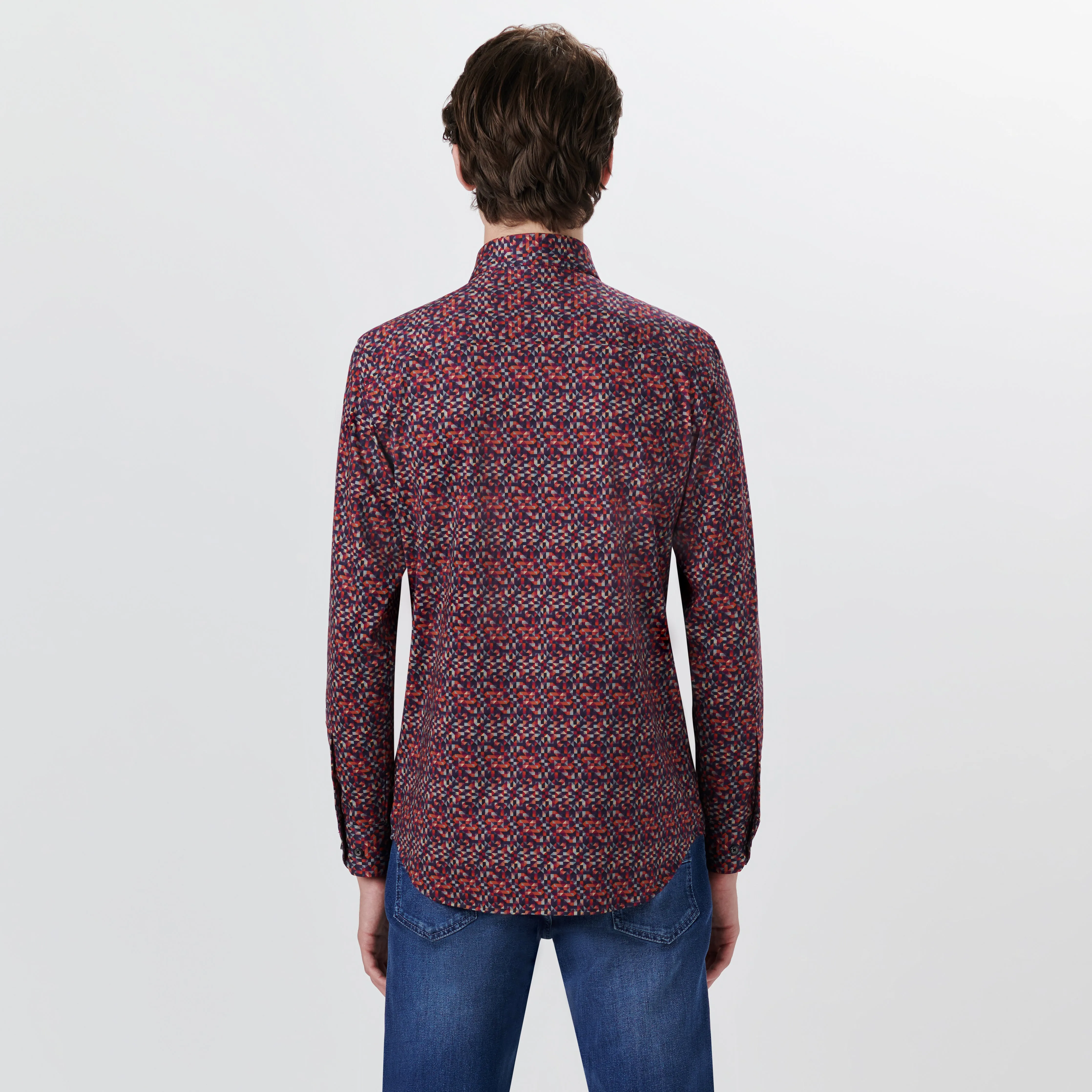 JAMES Geometric Print OoohCotton Shirt