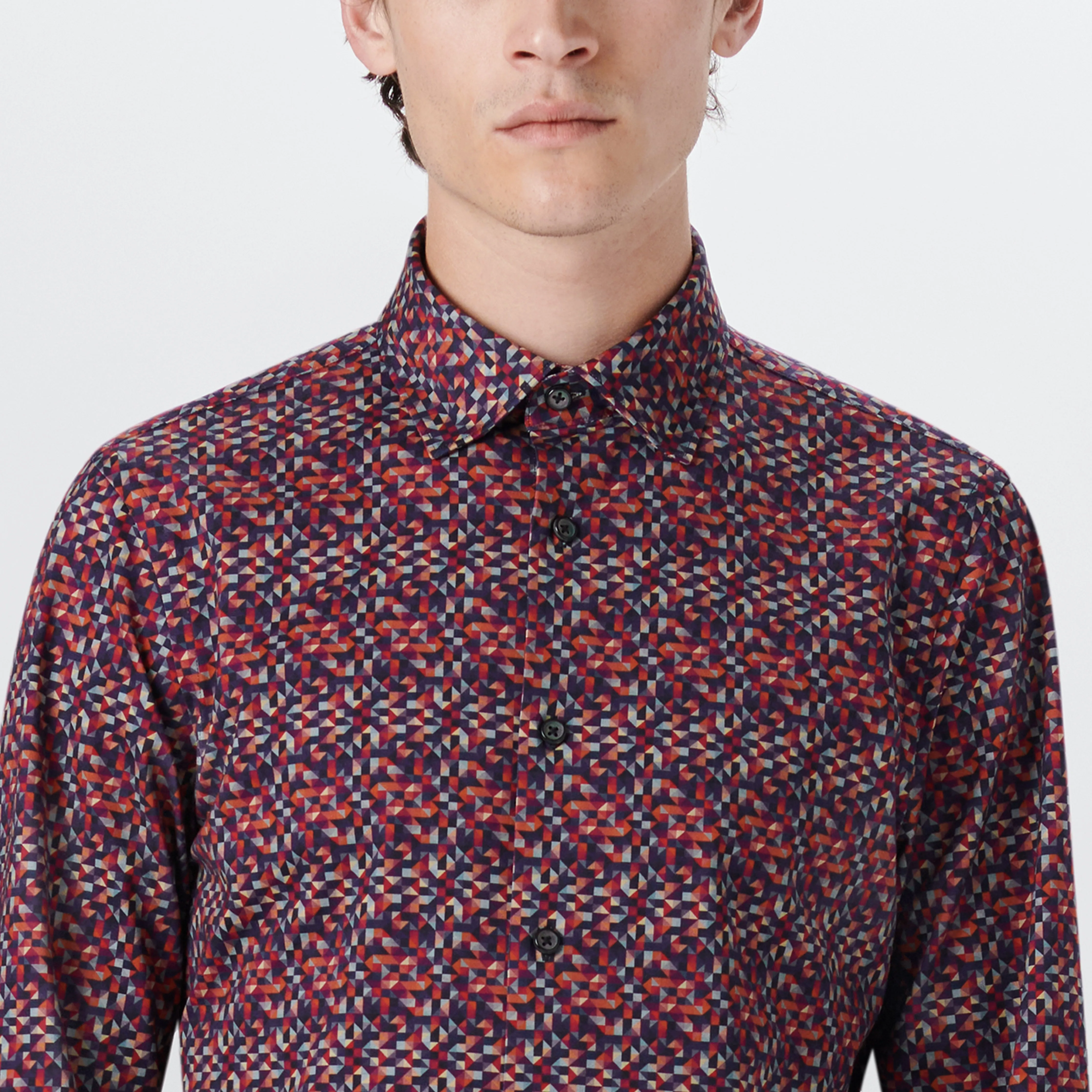JAMES Geometric Print OoohCotton Shirt