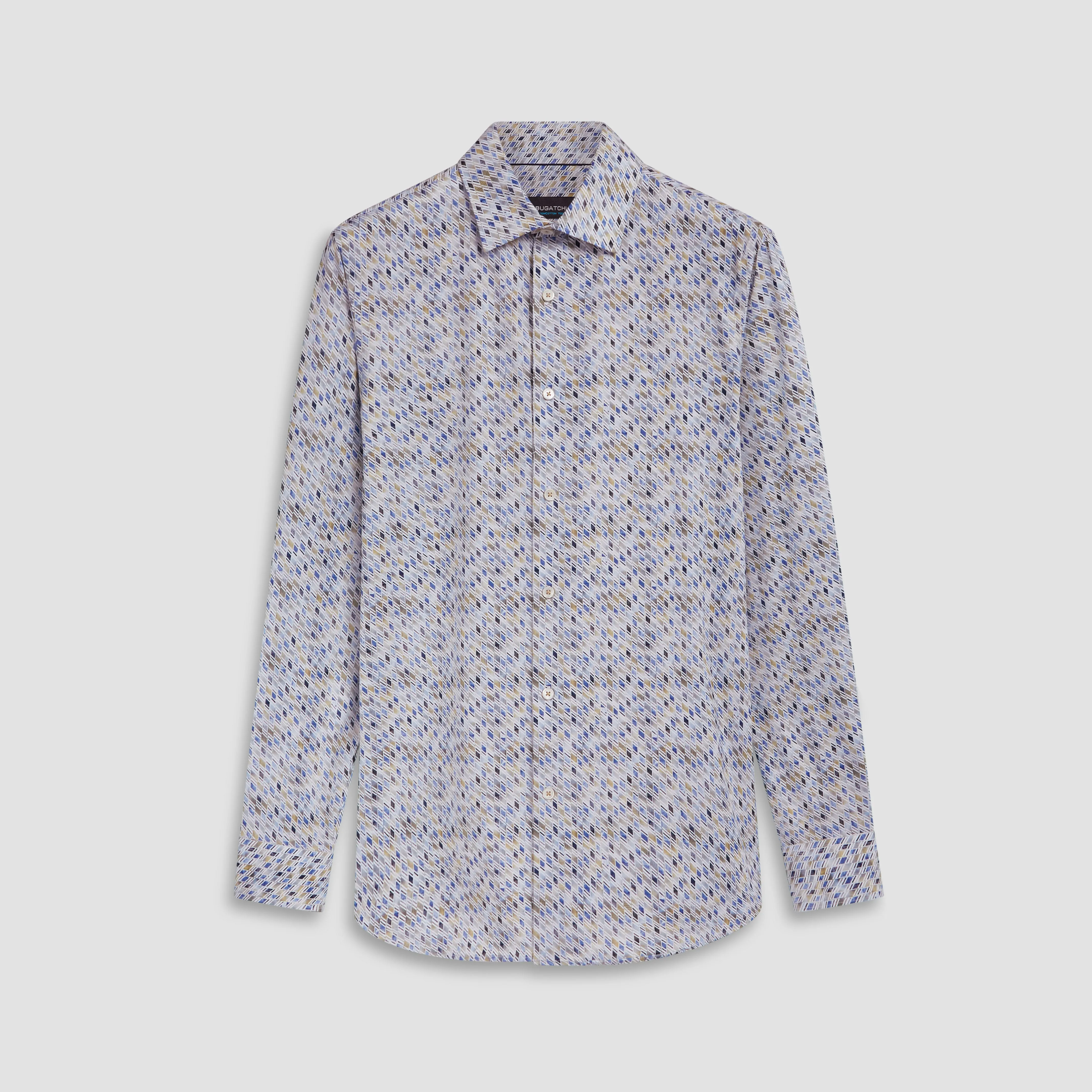James Geometric Print OoohCotton Shirt