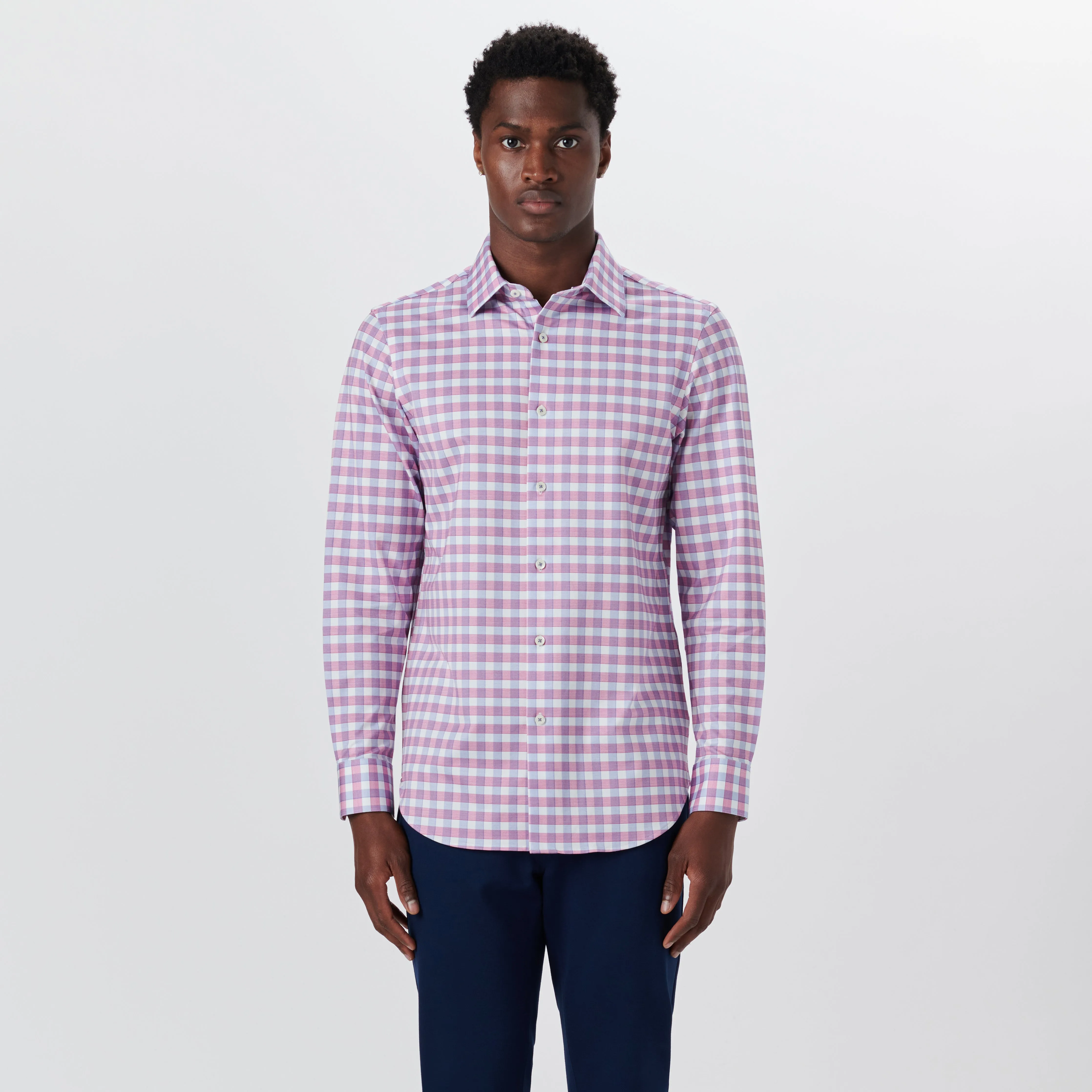 JAMES Gingham Check OoohCotton Twill Shirt