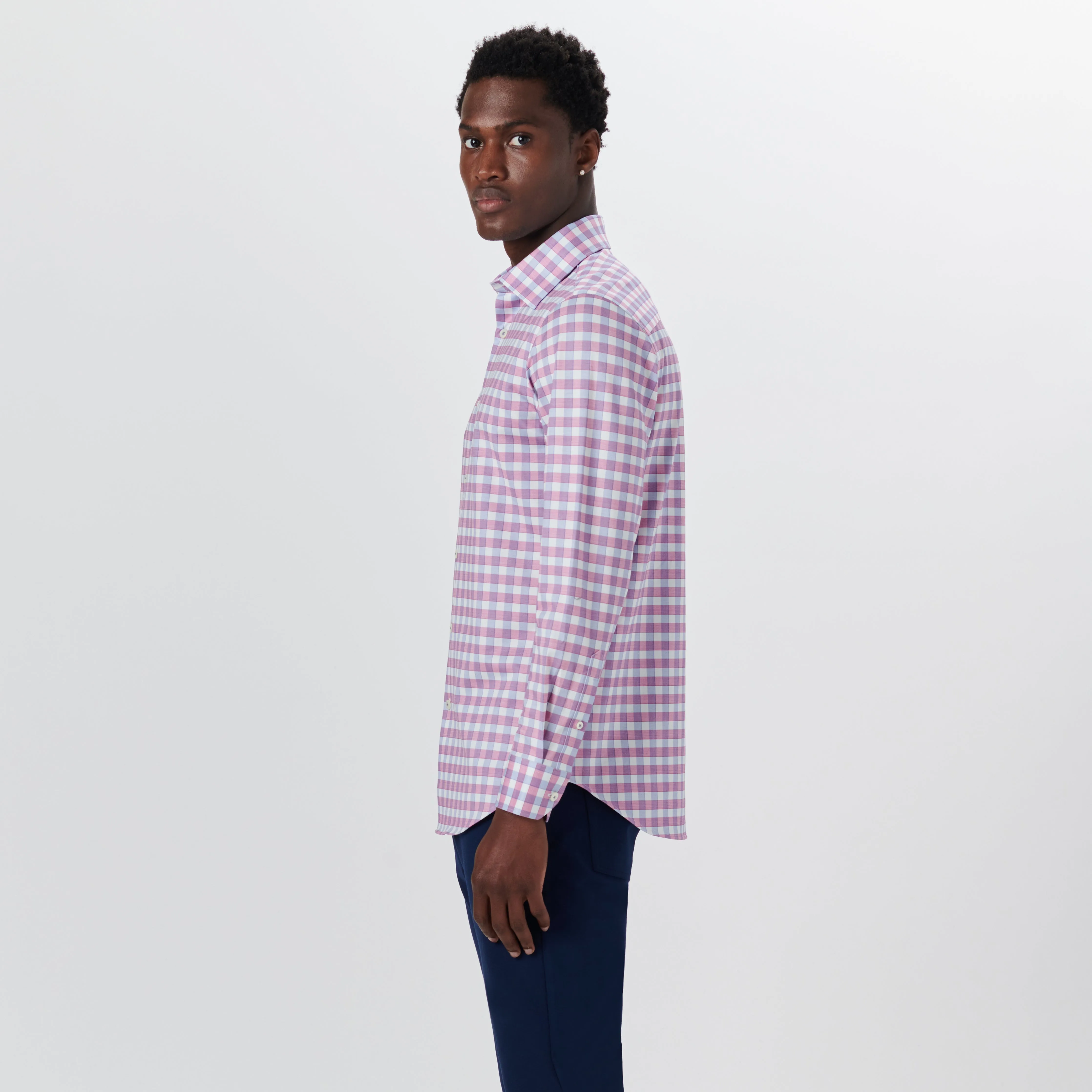 JAMES Gingham Check OoohCotton Twill Shirt